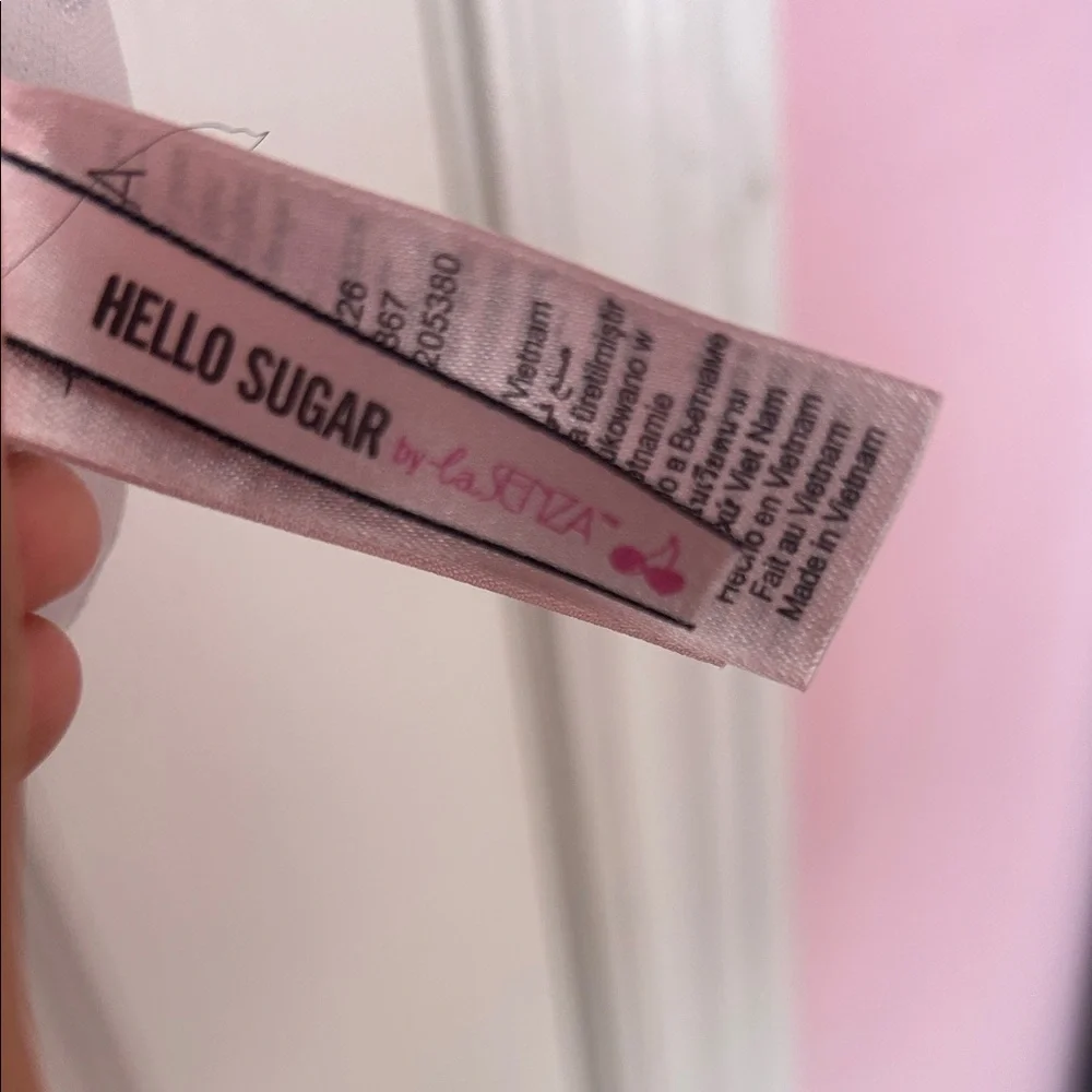 La SENZA Polka Dot Chemise with Black Trim - Picture 2 of 3